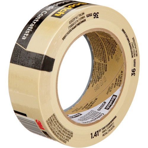 Scotch&reg; Contractor Grade Masking Tape 2020, 36 mm (1-1/2") x 55 m (180'), Beige Air Extreme Inc.