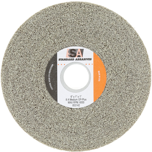 Meule &agrave; usage g&eacute;n&eacute;ral Standard Abrasives, 6" dia., Grain Moyen, Oxyde d'aluminium Air Extreme Inc.