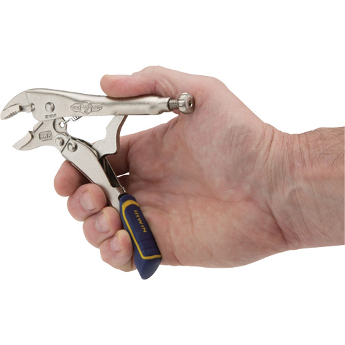 Fast Release Locking Pliers with Wire Cutter, 5" Length, Curved Jaw Air Extreme Inc.