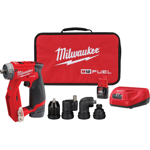 Ensemble de perceuse d'installation M12 Fuel, Lithium-ion, 12 V, Mandrin 1/4"/3/8", Couple 300 lb-po Air Extreme Inc.