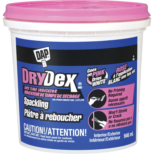 DryDex&reg; Spackling, 946 ml, Plastic Container Air Extreme Inc.