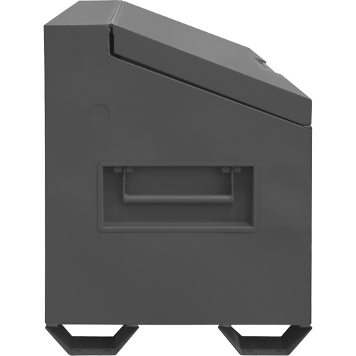 Boîte de rangement &agrave; couvercle inclin&eacute; pour le chantier, 60" x 30" x 39-3/8", Acier, Gris Air Extreme Inc.