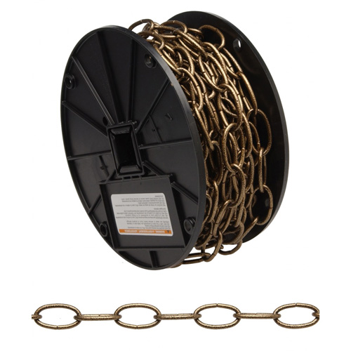 Chaîne d&eacute;corative, Acier au carbone, #10 x 60' (18,3 m) l, Charge d'utilisation 35 lb (0,0175 tonne) Air Extreme Inc.