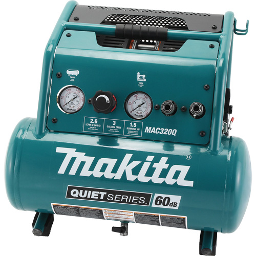 Quiet Series Air Compressor, Electric, 3 Gal (3.6 US Gal), 135 PSI, 120/1 V Air Extreme Inc.
