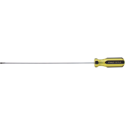 100 PLUS&reg; Extra-Light Cabinet Tip Screwdriver, 1/8" Tip, Round, 6-5/8" L, Plastic Handle Air Extreme Inc.