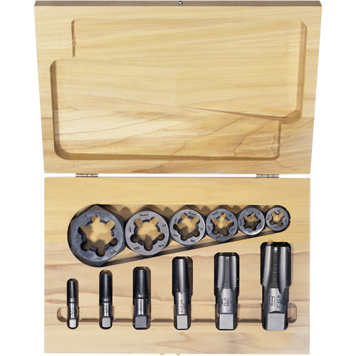 Hexagon Re-threading Tap & Die Set, 12 Pieces Air Extreme Inc.
