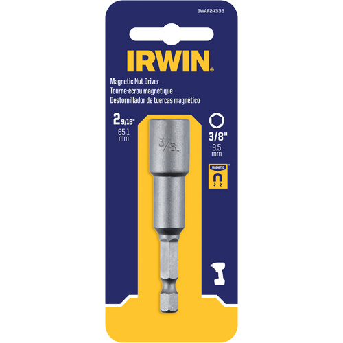 Nutsetter, 3/8" Tip, 1/4" Drive, 2-9/16" L, Magnetic Air Extreme Inc.