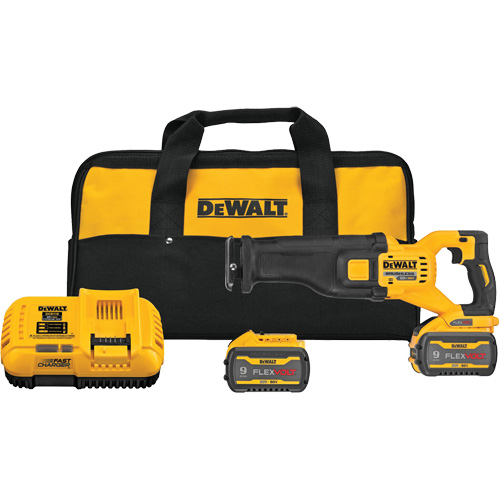 Ensemble de scie alternative sans balai FlexVolt Max, 60 V, Lithium-ion Bloc-pile, 0-3000 coups/min Air Extreme Inc.