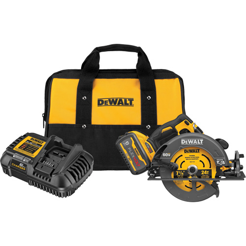 Ensemble de scie circulaire sans balai Flexvolt Max avec frein &eacute;lectrique, 7-1/4", 60 V Air Extreme Inc.