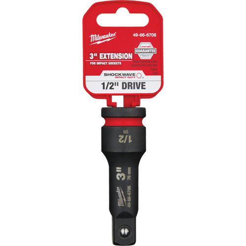 Rallonge pour douille Shockwave Impact Duty, Chocs, Prise 1/2", 3" lo Air Extreme Inc.