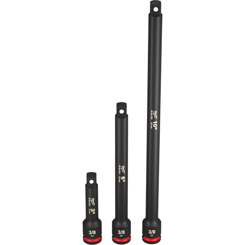 Shockwave Impact Duty Socket Extension Set, Impact, 3/8" Drive, 3"/6"/10" L Air Extreme Inc.
