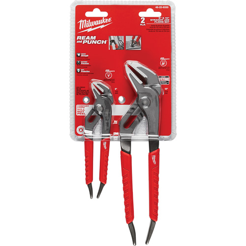 6" & 10" Comfort Grip Straight Jaw Pliers Set, 2 Pieces Air Extreme Inc.