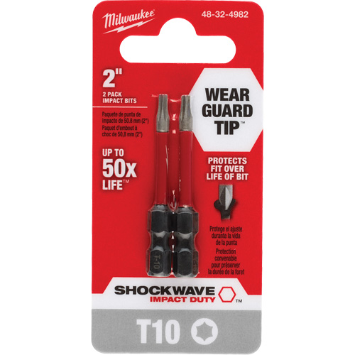 Shockwave Impact Duty Screwdriver Bit, Torx, T-10, 1/4" Drive Air Extreme Inc.