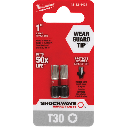 Embout de tournevis Shockwave Impact Duty, Torx, T-30, Prise 1/4" Air Extreme Inc.