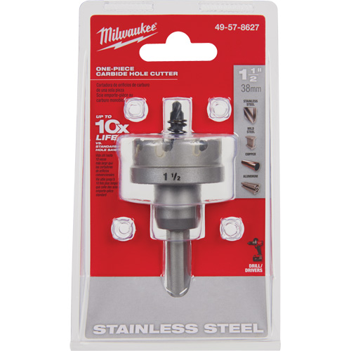 One-Piece Carbide Hole Cutters, 1-1/2", 3/16" Depth of Cut Air Extreme Inc.
