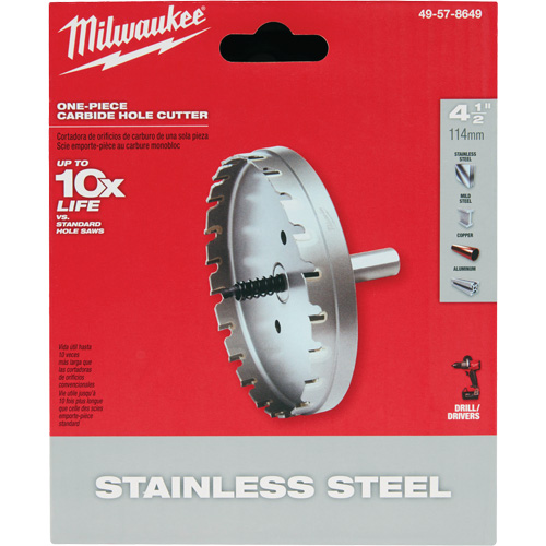 One-Piece Carbide Hole Cutters, 4-1/2", 3/16" Depth of Cut Air Extreme Inc.