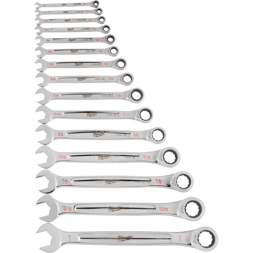 Ratcheting Wrench Set, Combination, 15 Pieces, Imperial Air Extreme Inc.