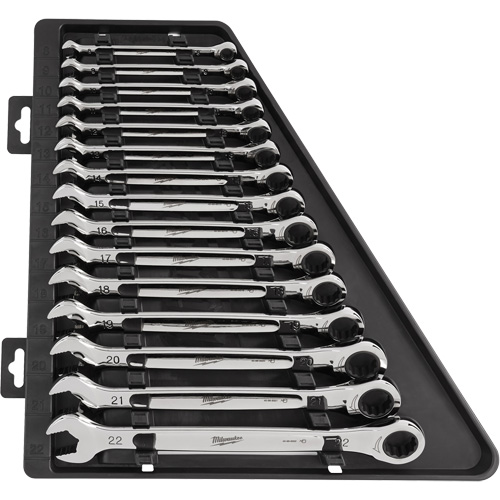 Ratcheting Wrench Set, Combination, 15 Pieces, Metric Air Extreme Inc.