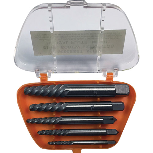 Jeu d'extracteurs de vis Drillco avec forets, Carbure, 5 Morcea Air Extreme Inc.