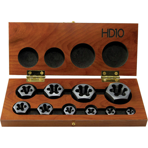 Drillco&reg; Hex Threading Die Set, 10 Pieces Air Extreme Inc.