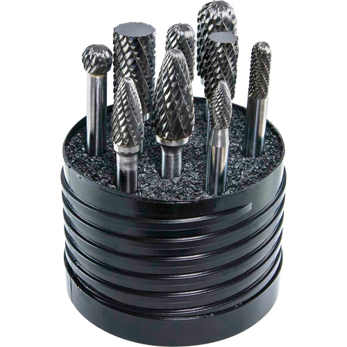 Jeu d'al&eacute;soirs au carbure plein &agrave; simple coupe Magnum SET 1 Drillco, 8 morcea Air Extreme Inc.