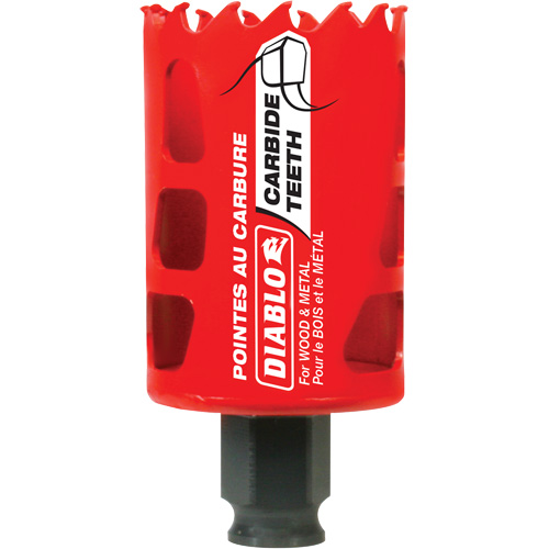 Wood & Metal Hole Saw, 1-3/4", 2-3/8" Depth of Cut, Carbide Air Extreme Inc.