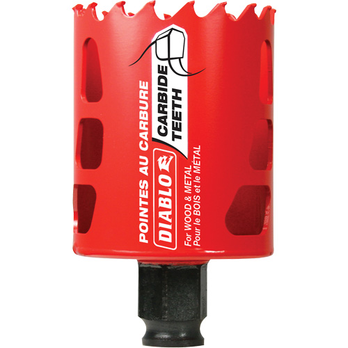 Wood & Metal Hole Saw, 2-1/8", 2-3/8" Depth of Cut, Carbide Air Extreme Inc.