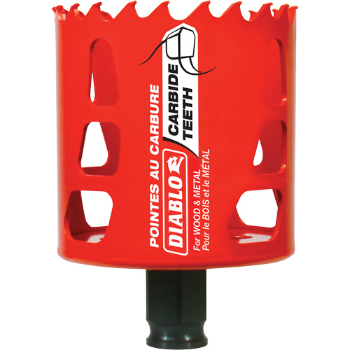 Wood & Metal Hole Saw, 2-9/16", 2-3/8" Depth of Cut, Carbide Air Extreme Inc.