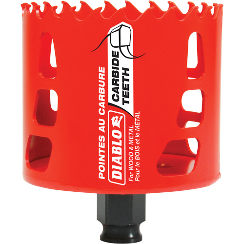 Wood & Metal Hole Saw, 3", 2-3/8" Depth of Cut, Carbide Air Extreme Inc.