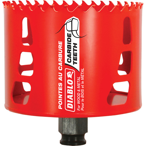 Wood & Metal Hole Saw, 3-1/2", 2-3/8" Depth of Cut, Carbide Air Extreme Inc.