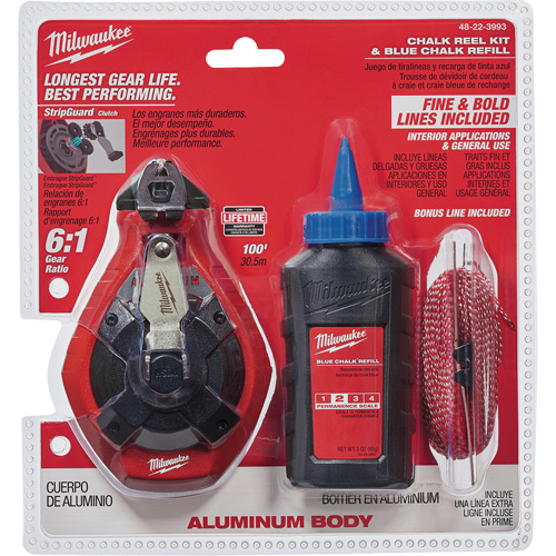 Trousse de cordeau &agrave; craie avec ligne en prime Air Extreme Inc.
