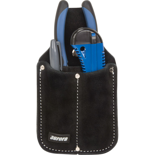 Utility Pouch, Knife Holder, Leather, 3 Pockets Air Extreme Inc.