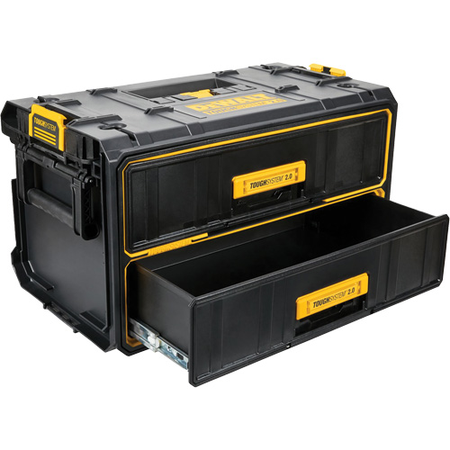 ToughSystem&reg; 2.0 Two-Drawer Unit, 12-1/3" x 12-3/5", Black/Yellow Air Extreme Inc.