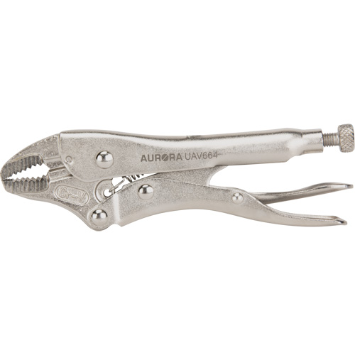 Locking Pliers with Wire Cutter, 5" Length, Curved Jaw Air Extreme Inc.