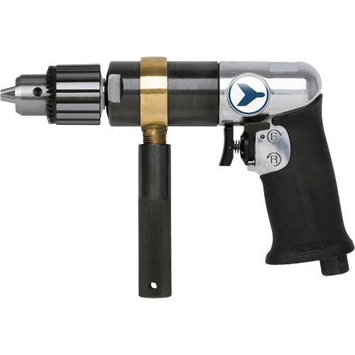 AD12VSRK Variable Speed Air Drill, 6 CFM, 1/4" NPT, 82 dBA, 1/2" Chuck, Keyed Air Extreme Inc.