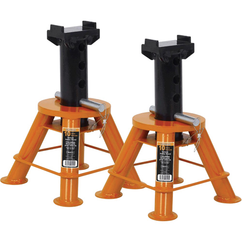 B&eacute;quilles de cric &agrave; profil bas, Tige verrouillable, Capacit&eacute; de 10 tonnes, 17-1/3" - 11-1/8" h Air Extreme Inc.