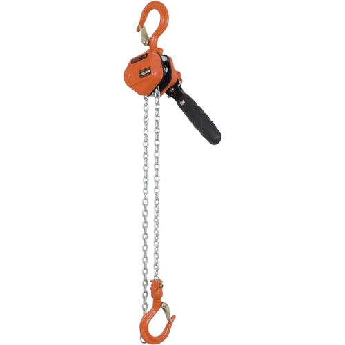 KLP-25-5 KLP Series Lever Chain Hoists, 5' Lift, 500 lbs. (0.25 tons) Capacity, Steel Chain Air Extreme Inc.