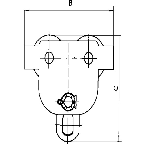 Heavy-Duty Manual Trolley - SBT Series, 11000 lbs. (5 tons) Air Extreme Inc.