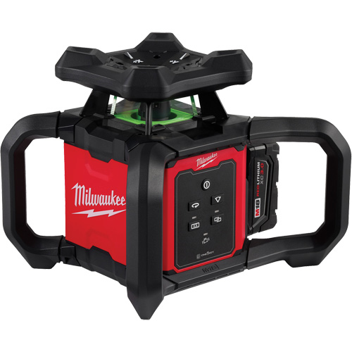 M18 Green Interior Rotary Laser Level Kit with Remote/Receiver & Wall Mount Bracket, 1000' (304.8 m) Air Extreme Inc.