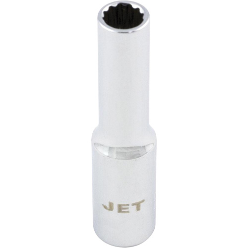 Douille chrom&eacute;e, 4 mm, Prise 1/4", 12 pans, Profond Air Extreme Inc.