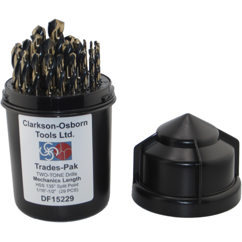 Jeu de forets de m&eacute;canicien 2 tons 29 mcx, Acier rapide Air Extreme Inc.