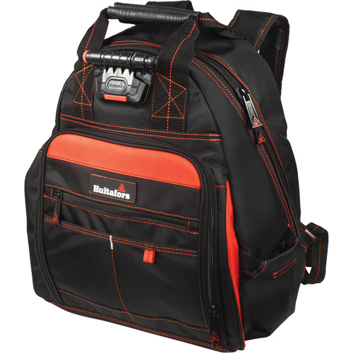 Lighted Tool Backpack, Black/Red, Ballistic/Polyester Air Extreme Inc.