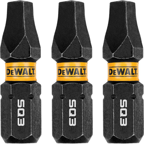 3-Piece FLEXTORQ&reg; Impact Screwdriving Bits, Square, #3, 1/4" Drive Air Extreme Inc.