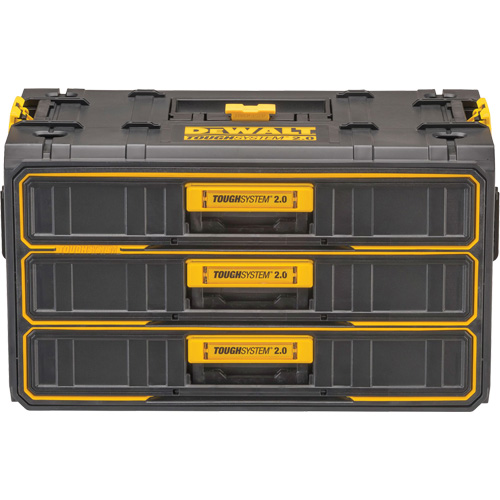 Unit&eacute; &agrave; trois tiroirs ToughSystem 2.0, 21-4/5" x 12-3/10" x 12-3/5", Noir/Jaune Air Extreme Inc.