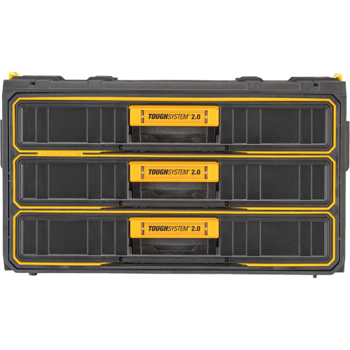 Unit&eacute; &agrave; trois tiroirs ToughSystem 2.0, 21-4/5" x 12-3/10" x 12-3/5", Noir/Jaune Air Extreme Inc.
