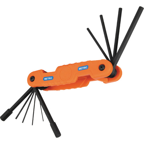Pro Folding Hex Key Set, 10 Pcs., Metric Air Extreme Inc.