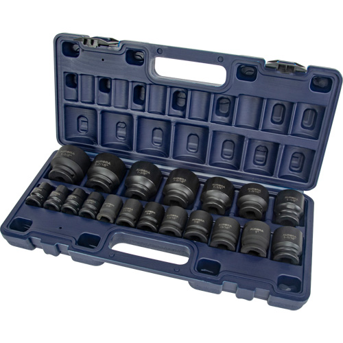 Jeu de douilles SAE, 19 Mcx, Chocs, Prise de 1/2" Air Extreme Inc.