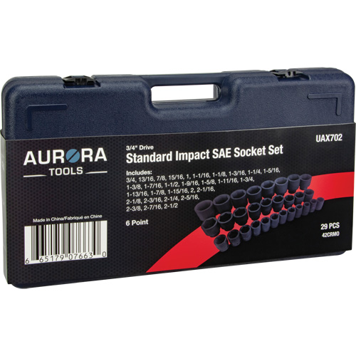 Jeu de douilles SAE, 29 Mcx, Chocs, Prise de 3/4" Air Extreme Inc.