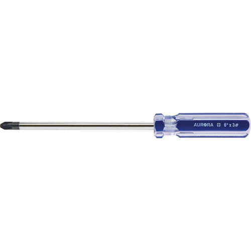Blue Transparent Striped Philips Screwdriver, #3, Plastic Handle Air Extreme Inc.