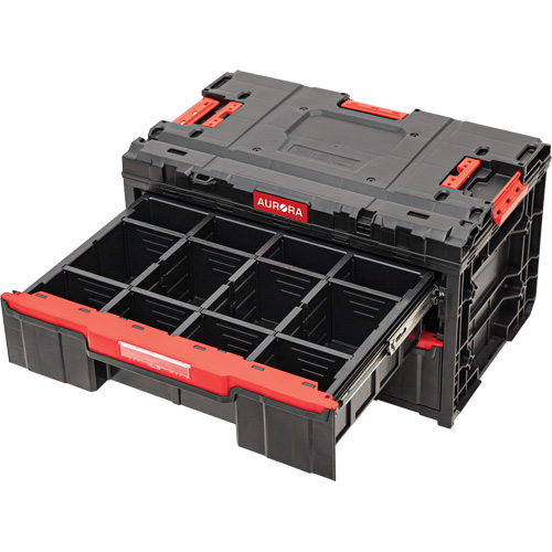 Arx&reg; 2-Drawer Toolbox, 23-1/10" x 15" x 13-2/5", Black Air Extreme Inc.